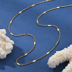 2MM 304 Stainless Steel Curb Chain Necklaces&nbsp;NJEW-T016-13G