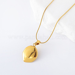 1Pc Elegant Stainless Steel & Plastic Pearl Double Layered Leaf Pendant Necklaces for Women&nbsp;PM8297