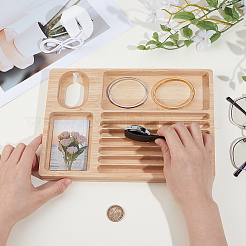 Silicone Watch Display Stands and Bamboo Watch Strap Organizer Tray&nbsp;ODIS-OC0001-85