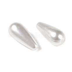 ABSプラスチック模造貝パールビーズ  ティアドロップ  貝殻色  14x6x6mm  穴：1.2mm  2500個/ 500g&nbsp;KY-S171-18D