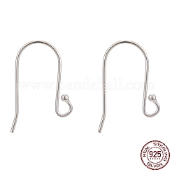 925スターリングシルバーピアスフック  銀  16.5x12~13mm  穴：2mm  22ゲージ  ピン：0.6mm&nbsp;STER-G011-08