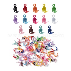 100Pcs Spray Painted Iron Bead Tips&nbsp;IFIN-YW0003-21