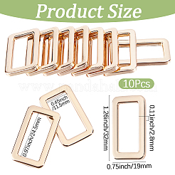 10Pcs Alloy Slider Buckles&nbsp;FIND-CY0001-96LG