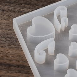 シリコンモールド  エポキシ樹脂工芸品作り  キャンドルホルダー  ホワイト  ハウス  145x102x9.5mm&nbsp;SIMO-S004-02A