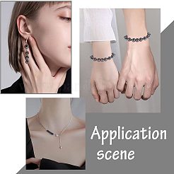 340Pcs 4 Style Non-Magnetic Synthetic Hematite Beads Strands&nbsp;G-NB0002-85