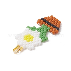 MIYUKI Glass Seed Beaded Pendants&nbsp;PALLOY-MZ01259