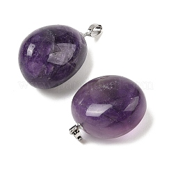 Natural Amethyst Pendants&nbsp;G-A249-04A-02P