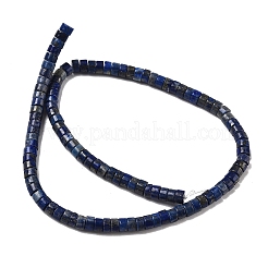 天然石ラピスラズリビーズ連売り  ディスク  ヒシビーズ  6x3.5mm  穴：0.8mm  約113~114個/連  14.92''（37.9cm）〜15.08''（38.3cm）&nbsp;G-Z006-C39