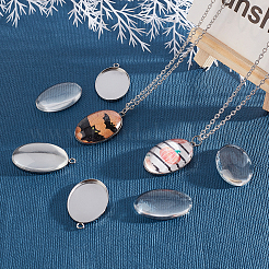 64Pcs DIY Oval Pendant Making Kits&nbsp;STAS-UN0021-29P
