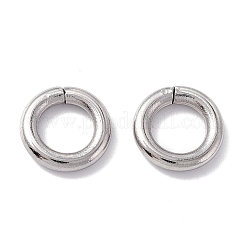 変色しない304ステンレススチールオープン丸カン  丸く切ったのこぎり  ステンレス鋼色  10x2mm  12ゲージ  内径：6mm&nbsp;STAS-C040-01B-P