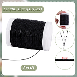 Waxed Polyester Cord&nbsp;YC-WH0018-01C