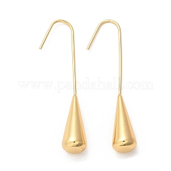 304ステンレススチールダングルイヤリング  イオンプレーティング（ip）  ティアドロップ  ゴールドカラー  47x8mm&nbsp;EJEW-S253-08G