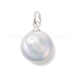 Natural Baroque Keshi Pearl Pendants&nbsp;PALLOY-JF04917