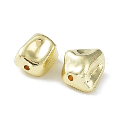 めっき合金ビーズラック  ナゲット  ゴールドカラー  14x12~13x8~9mm  穴：1.6mm&nbsp;PALLOY-Q458-19G