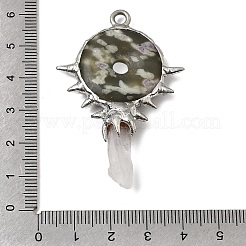 Natural Peace Jade Big Pendants&nbsp;G-G466-02P-12