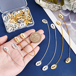 20Pcs 2 Colors Iron Clothing Curb Chains&nbsp;HJEW-NB00290