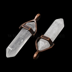 Natural Quartz Crystal Pendants&nbsp;G-H360-01R-08