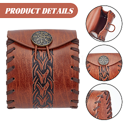 Medieval PU Leather Coin Bags&nbsp;AJEW-WH20816-198B