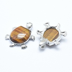 Natural Tiger Eye Pendant&nbsp;X-G-G759-B11