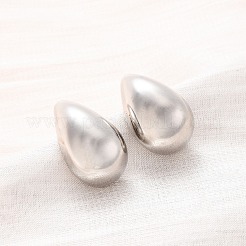 Rack Plating Brass Teardrop Stud Earrings&nbsp;X-EJWE-Q766-03P