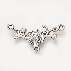 Tibetan Style Alloy Connector Rhinestone Settings&nbsp;TIBEP-S312-56AS-RS