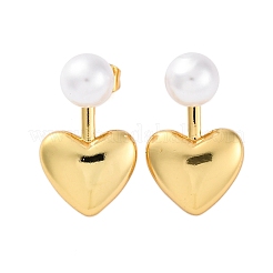 Rack Plating Brass Stud Earrings for Women&nbsp;EJEW-C125-22G