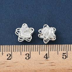 Brass Micro Pave Cubic Zirconia Beads&nbsp;KK-S336-08S-C