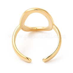 Ion Plating(IP) 201 Stainless Steel Finger Ring&nbsp;RJEW-E063-49G