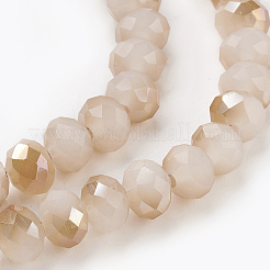 Electroplate Glass Beads Strands&nbsp;X-GLAA-K027-HR-C04