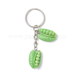 7Pcs Vegetables Theme Resin Iron Keychains&nbsp;KEYC-JKC01435