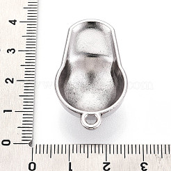 合金のチベット風チャーム  野球帽  カドミウムフリー＆鉛フリー  アンティークシルバー  35x20x10mm  穴：2.5mm&nbsp;PALLOY-N182-02AS