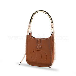 CutHollow 2Pcs Braided Round PU Leather Bag Straps Bag Handles&nbsp;FIND-CL0001-02C
