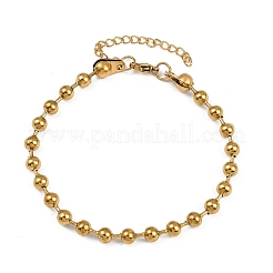 4Pcs 304 Stainless Steel Chain Bracelets & Cuff Bangles Sets for Women Men&nbsp;BJEW-F505-02G