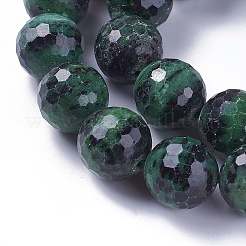 Natural Ruby in Zoisite Beads Strands&nbsp;G-L492-09B