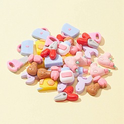 32Pcs 8 Styles Tool Theme Opaque Resin Cabochons&nbsp;CRES-FS0001-04