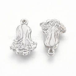 変色しにくい201ステンレススチールペンダント  キャベツ  ステンレス鋼色  17.5x11x3mm  穴：1.2mm&nbsp;STAS-O118-59P