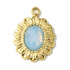 Ion Plating(IP) Real 14K Gold Plated 304 Stainless Steel with Glass Pendant&nbsp;FIND-Z028-30