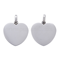 Tarnish Resistant 304 Stainless Steel Mirror Polished Finish Stamping Blank Tag Pendants&nbsp;STAS-P055-04P
