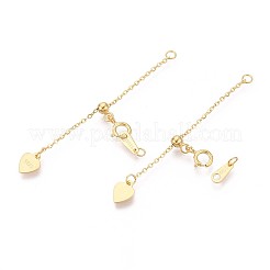 925 Sterling Silver Cable Chain Extenders&nbsp;STER-T008-58G