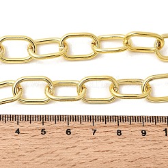 女性用真鍮アズキチェーンネックレス  ラックめっき  カドミウムフリー＆鉛フリー  長持ちメッキ  18KGP本金メッキ  17.32インチ（44cm）&nbsp;NJEW-B157-09G