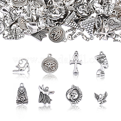 100 pcs 10 Style Tibetan Style Alloy  Pendants&nbsp;TIBEP-CJ0001-33