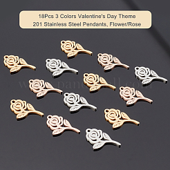 18Pcs 3 Colors Valentine's Day Theme&nbsp;STAS-UN0030-17