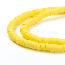 Handmade Polymer Clay Beads Strands&nbsp;X-CLAY-R089-4mm-073