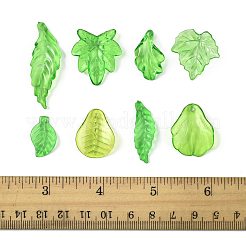 80Pcs 8 Styles Transparent Acrylic Pendants&nbsp;OACR-FS0002-34