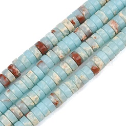 合成寿山石ビーズ連売り  ヒシビーズ  ディスク  6.5x3mm  穴：1.2mm  約125個/連  14.96''（38センチメートル）&nbsp;GG-CBA95C7-01A