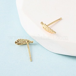 Brass Stud Earrings&nbsp;EJEW-L278-08G