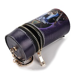 PU Imitation Leather Lipstick Pouch Holder Pendant Keychain&nbsp;KEYC-E039-01KCG-05