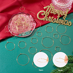 56Pcs 7 Styles 316 Surgical Stainless Steel Hoop Earrings Findings&nbsp;STAS-TA0002-84