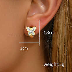 201 Stainless Steel Hoop Earrings&nbsp;ZP8478-1