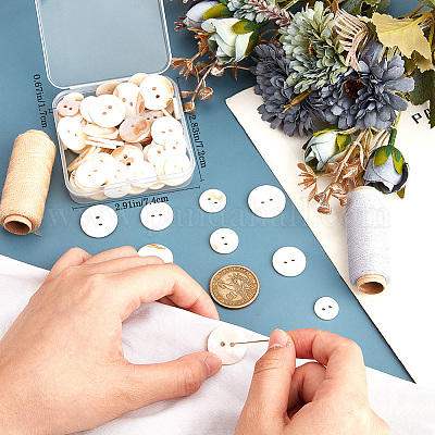 80Pcs 4 Styles Shell Buttons&nbsp;FIND-BBC0015-95A-1
